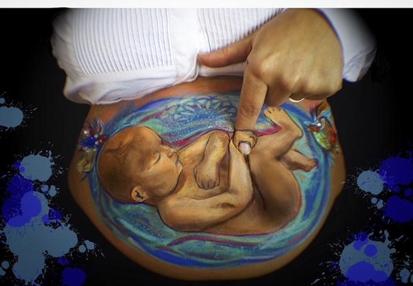 pintura para tripa embarazo madrid